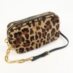MIU MIU Unborn Calf Leather Shoulder Bag Beige Brown Used - 图片 4