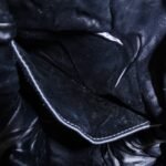 MIU MIU Satin Velour Suede Shoulder Bag Drawstring Bag Gold Black Used - 图片 21