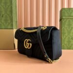 GG Velvet Small Marmont shoulder bag - 图片 3