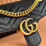 GG Velvet Small Marmont shoulder bag - 图片 6