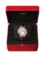 BALLON BLEU DE CARTIER, 36 MM, ROSE GOLD, LEATHER, SAPPHIRE - 图片 3