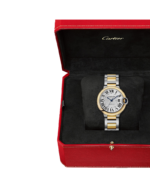 BALLON BLEU DE CARTIER WATCH 36 MM, AUTOMATIC MECHANICAL MOVEMENT, YELLOW GOLD, STEEL - 图片 4