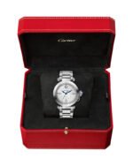 PASHA DE CARTIER, 35 MM, AUTOMATIC MOVEMENT, STEEL, INTERCHANGEABLE METAL AND LEATHER STRAPS - 图片 6