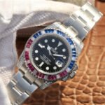 Rolex SUBMARINER SILVER BLUE / RED DIAMOND 40MM - 图片 6