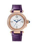 PASHA DE CARTIER, 35 MM, AUTOMATIC MOVEMENT, ROSE GOLD, DIAMONDS, 2 INTERCHANEABLE LEATHER STRAPS - 图片 3