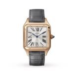 Cartier Santos-Dumont Watch Large Model, Quartz Movement, Pink Gold, Leather-P17311043