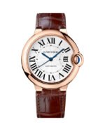 BALLON BLEU DE CARTIER, 36 MM, ROSE GOLD, LEATHER, SAPPHIRE