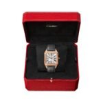Cartier Santos-Dumont Watch Large Model, Quartz Movement, Pink Gold, Leather-P17311043 - 图片 2