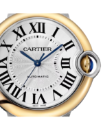 BALLON BLEU DE CARTIER WATCH 36 MM, AUTOMATIC MECHANICAL MOVEMENT, YELLOW GOLD, STEEL - 图片 2