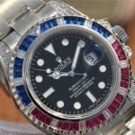 Rolex SUBMARINER SILVER BLUE / RED DIAMOND 40MM - 图片 7