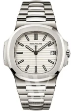 Patek Philippe Nautilus Gold White Dial Mens Watch 5711/1A-011