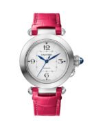 PASHA DE CARTIER, 35 MM, AUTOMATIC MOVEMENT, STEEL, 2 INTERCHANGEABLE LEATHER STRAPS - 图片 4