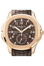 Patek Philippe Aquanaut Brown Embossed Arabic Dial Rose Gold Composite Men's Watch 5164R-001 - 图片 2