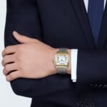 Cartier Santos De Cartier Watch Large Model, Automatic Movement, Yellow Gold, Steel, Interchangeable Metal And Leather Bracelets-P17310957 - 图片 4