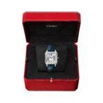 Cartier Santos-Dumont Watch Small Model, Quartz Movement, Steel, Leather-P17311048 - 图片 3