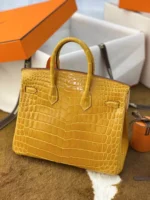 Crocodile Leather Bag Size: 25cm - 图片 2