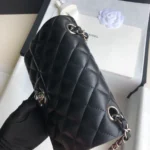 Black Lambskin Gold Buckle - 图片 2
