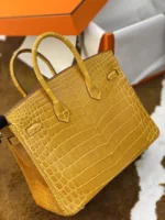 Crocodile Leather Bag Size: 25cm - 图片 3
