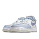 Nike Air Force 1 07 AF1 Light Armoury Blue Mid-Top Sneakers - 图片 3