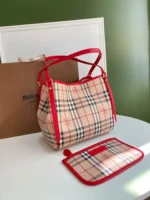 Checkered Tootsie Bag Size:W25.5*H29*D10cm Code:400123 - 图片 3
