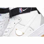 Nike Air Force 1 High NBA White and Black Sneakers - 图片 4