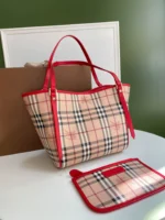 Checkered Tootsie Bag Size:W25.5*H29*D10cm Code:400123 - 图片 7