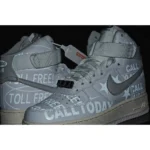 Nike Air Force 1 07 Premium Toll Free  灰  色 - 图片 7