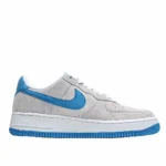Nike Air Force 1 07 LV8 EMB Suede Grey Blue Hook - 图片 9