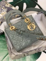 ABCDior Calf Patent Leather Rattan Tote Size: 20 x 16.5 x 8cm - 图片 9