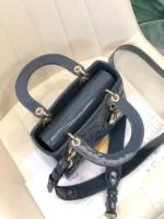ABCDior Calf Patent Leather Rattan Lattice Tote Size 20 x 16.5 x 8cm - 图片 9