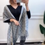 GG cashmere lamé scarf - 图片 2