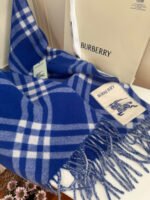 Check Cashmere Scarf Knight - 图片 5