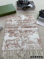 Toile de Jouy Sauvage Scarf pink - 图片 2