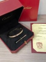 LOVE bracelet, medium model, paved - 图片 2