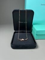 Tiffany Knot Small Pendant in Rose Gold with Diamonds - 图片 8