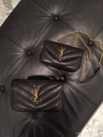LOULOU in MATELASSÉ lambskin black - 图片 7