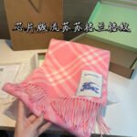 Check Cashmere Scarf pink - 图片 6