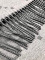 GG cashmere lamé jacquard scarf grey - 图片 12