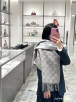 GG cashmere lamé scarf - 图片 12