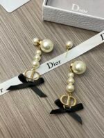 Pearl and bow earrings - 图片 11