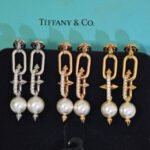 Tiffany Titan by Pharrell Williams Pearl Earrings in Yellow Gold with Diamonds - 图片 4