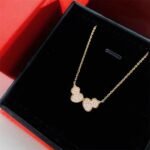 Wulu Echo necklace in 18K rose gold set with diamonds - 图片 4