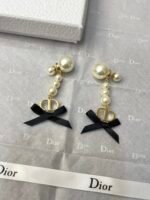 Pearl and bow earrings - 图片 6