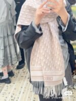 Dior Oblique Scarf Rose - 图片 4