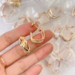 Trinity earrings, cushion-shaped - 图片 4