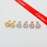 Etincelle de Cartier hoop earrings, triple row, paved - 图片 8