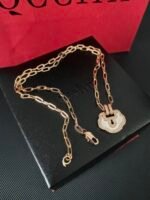 Yu Yi grande necklace in 18K rose gold set with jade and diamonds - 图片 7