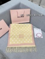 yellow and pink polka dot scarf - 图片 6
