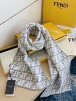 Ivory wool and cashmere scarf - 图片 37