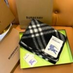 Check Wool Scarf black - 图片 10